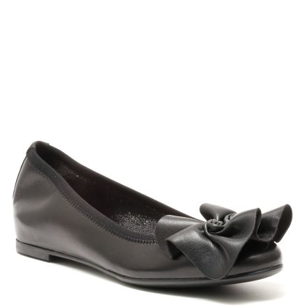 LEATHER BALLERINA FLATS
