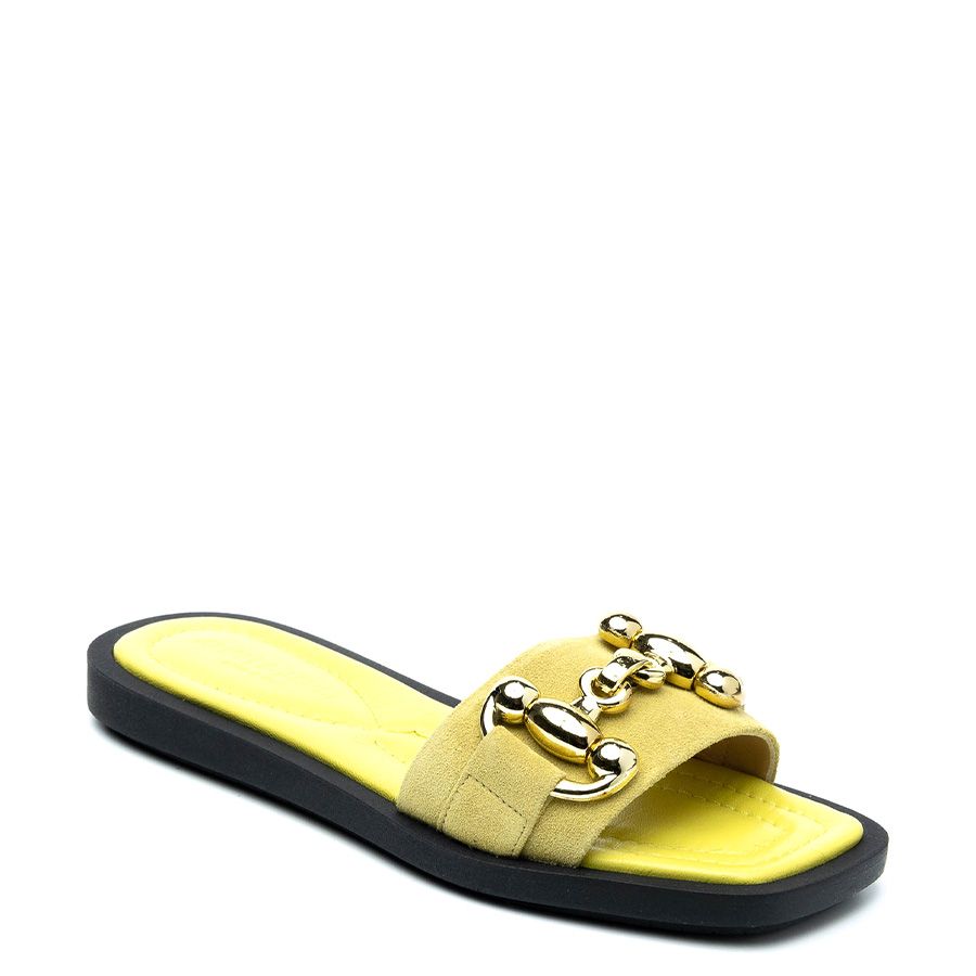 SUEDE FLAT SLIPPERS